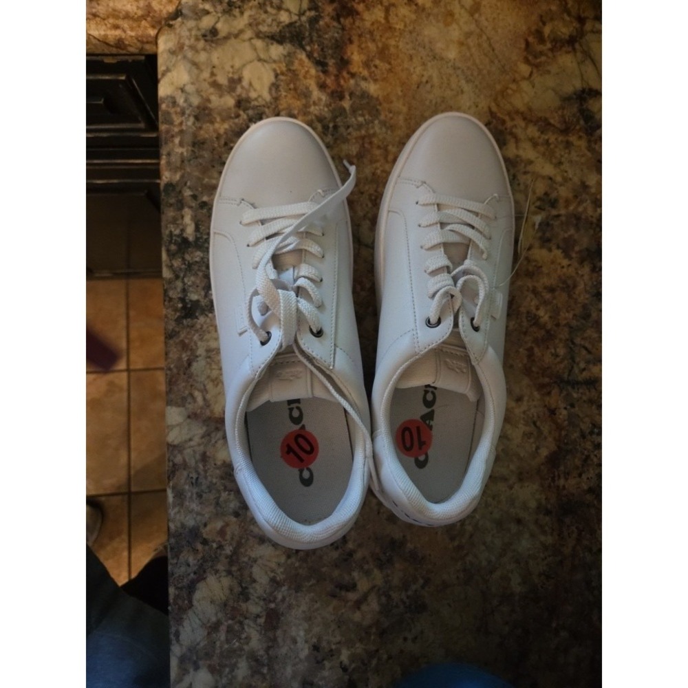 coach white 10 sneakers womens, Preppy, Vacation, Summer, Graduation.New NW - Picture 4 of 13